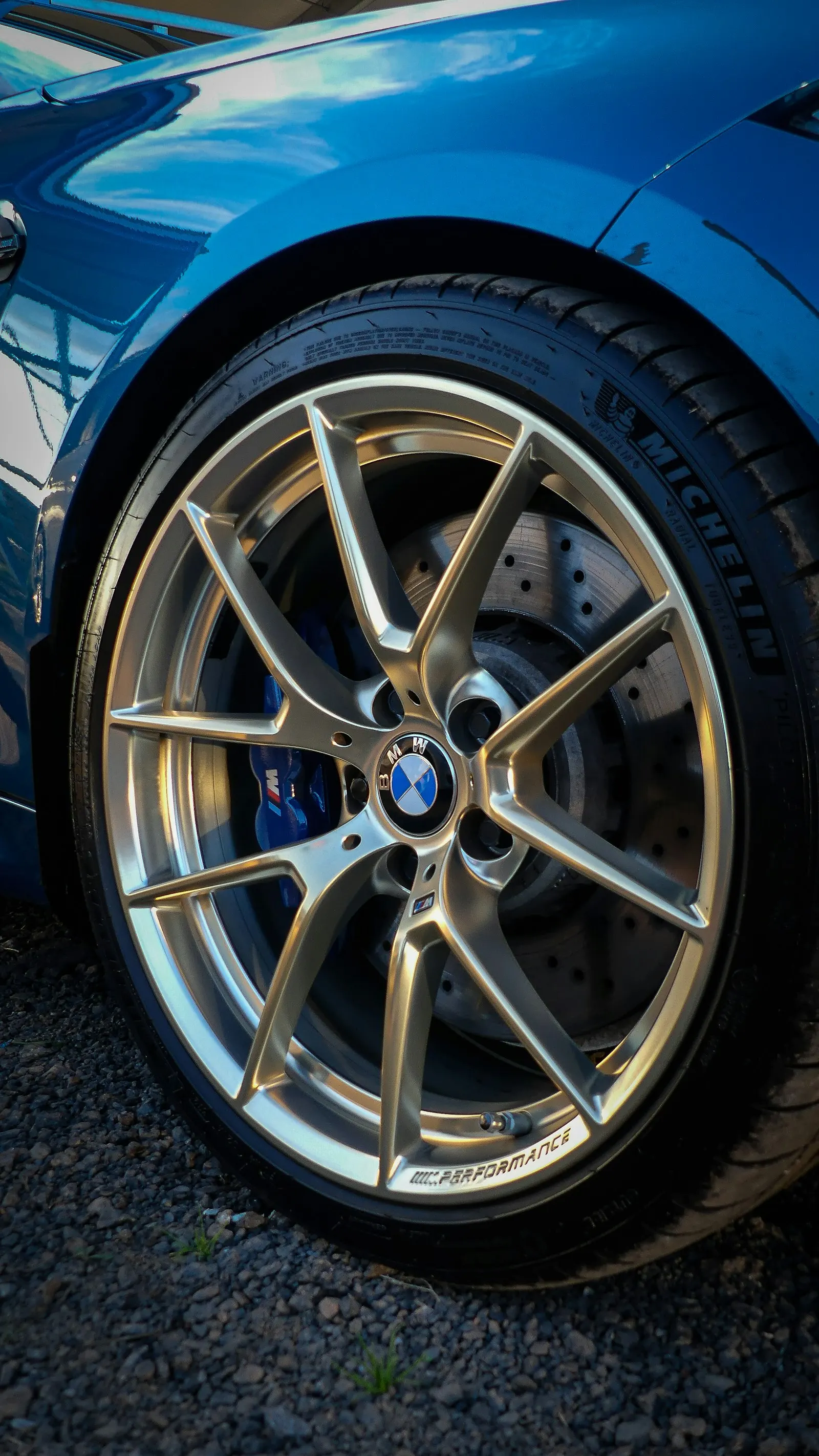 BMW alloy wheel, close detail