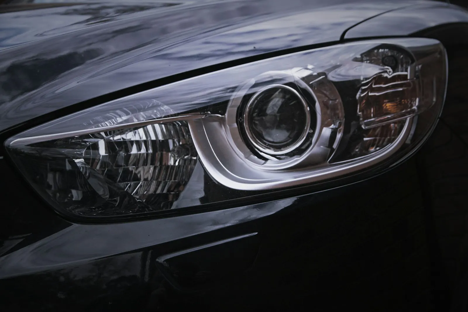 LED headlamp unit, close detail