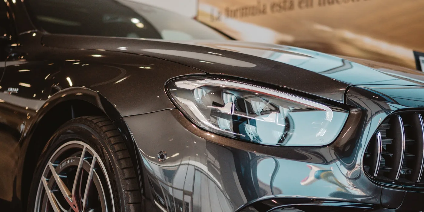 Mercedes-Benz in showroom